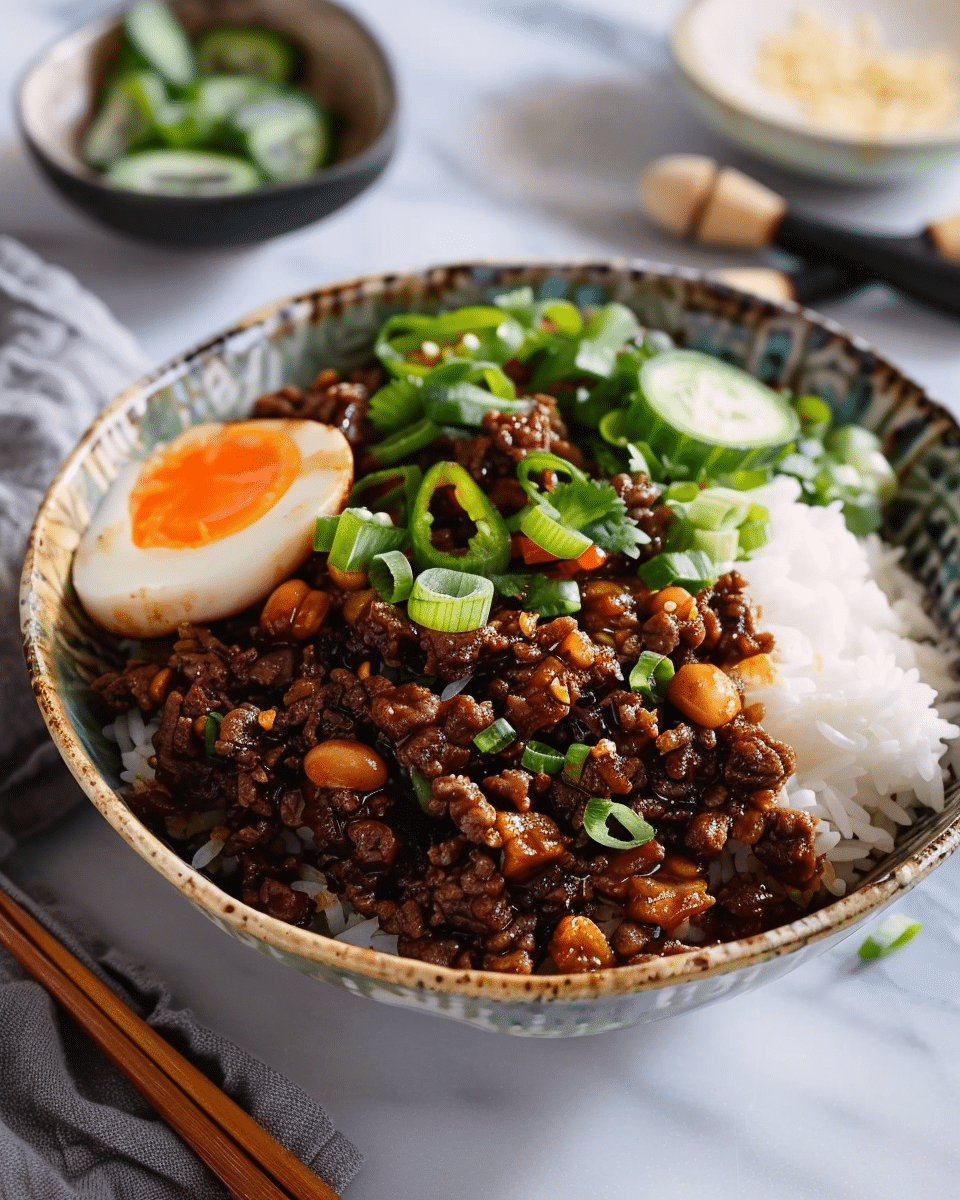 Crispy Beef Rice Bowl