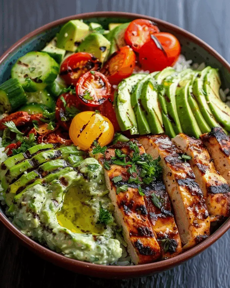 Grilled Chicken Avocado Bowl