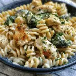 Creamy Garlic Chicken & Broccoli Rotini