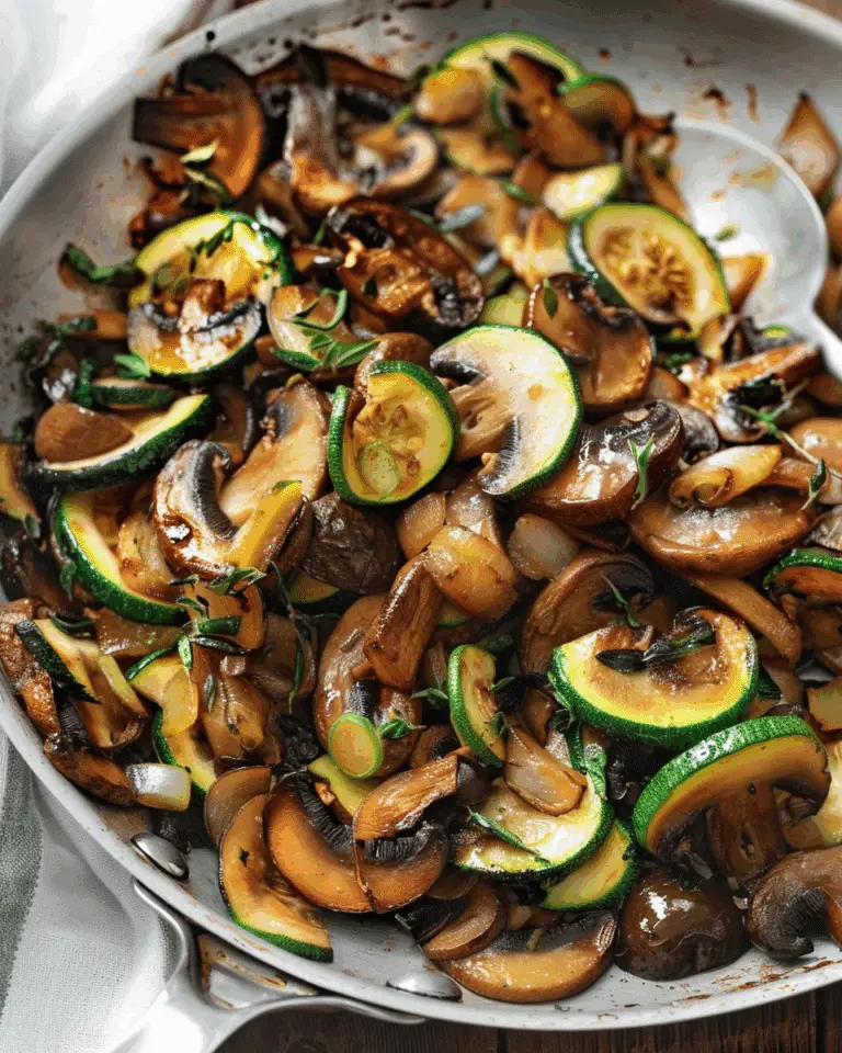 Skillet Zucchini and Mushrooms