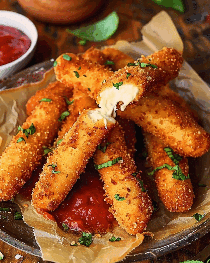Homemade Mozzarella Sticks