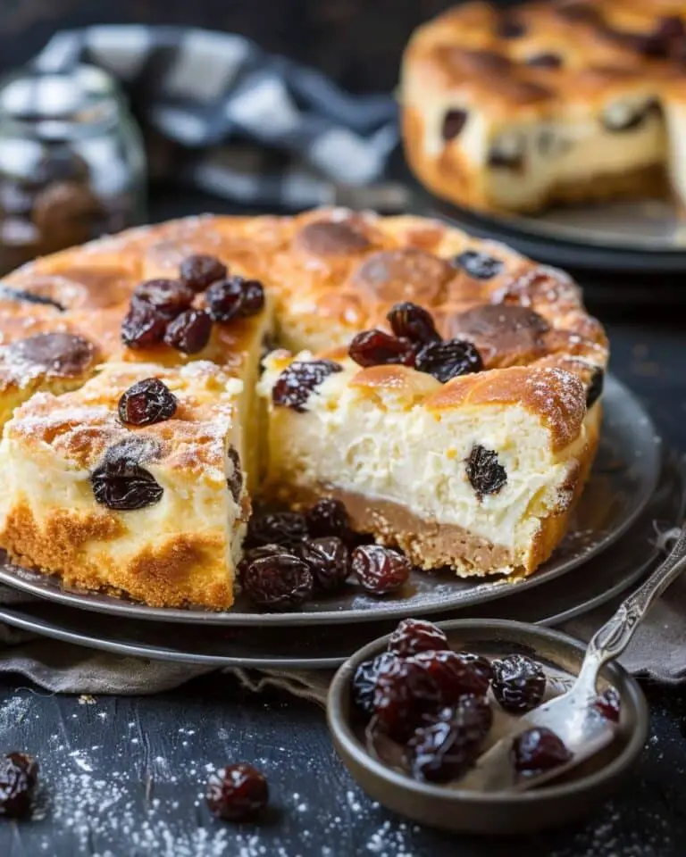 Farmer’s Cheese Cake with Raisins