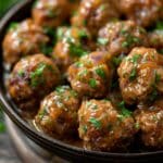 French Onion Meatballs with Savory Onion Sauce