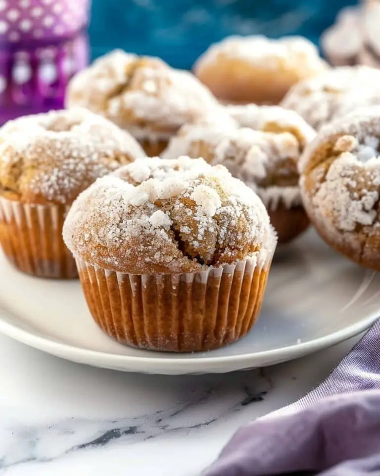 Mini Powdered Sugar Donut Muffins