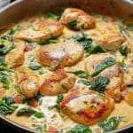 One-Pan Creamy Chicken and Spinach