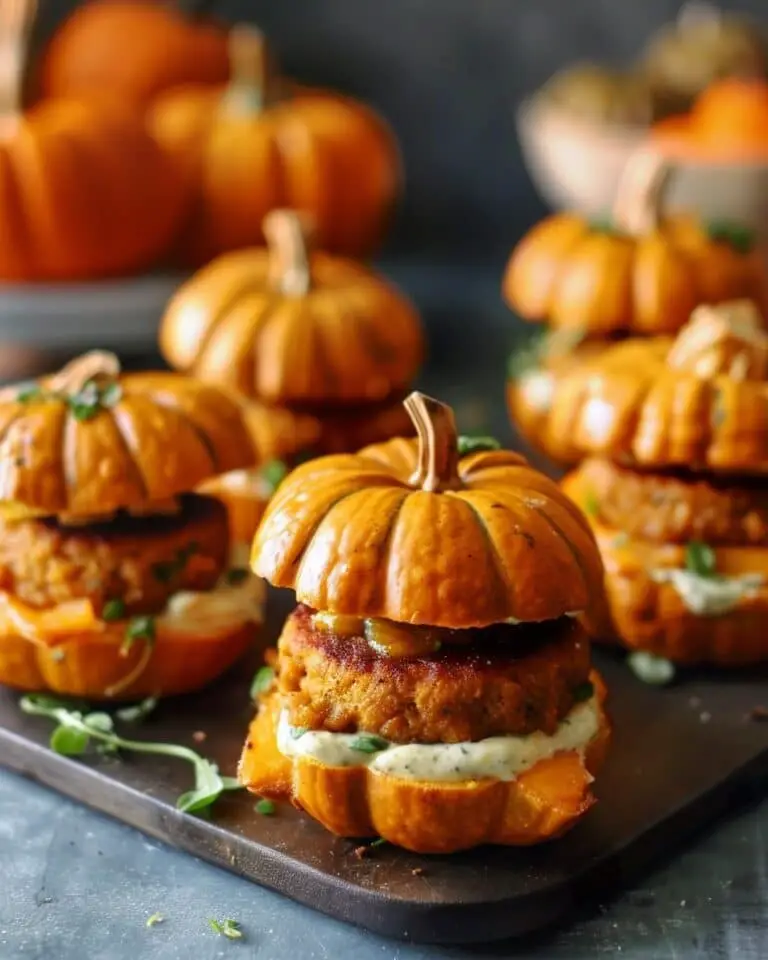 Pumpkin-Shaped Sliders