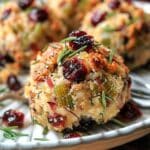 Cranberry Turkey Stuffing Balls