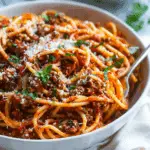 One Pot Pasta Bolognese