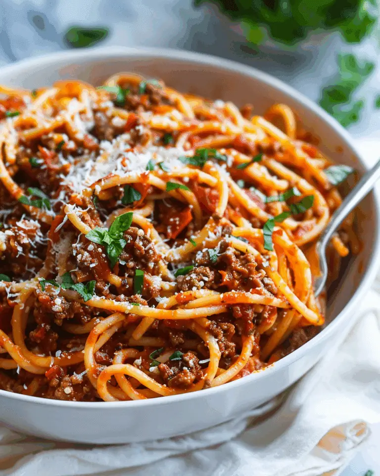 One Pot Pasta Bolognese
