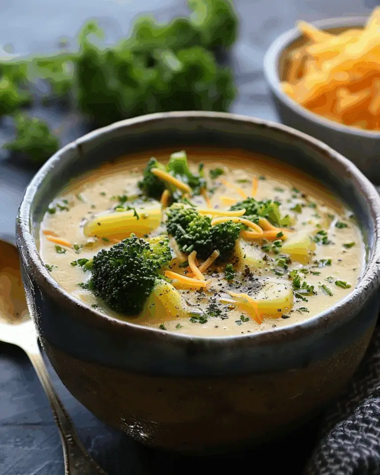 Slow Cooker Cheesy Potato & Broccoli Soup