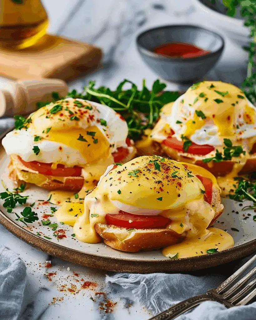 Eggs Benedict with Chicken or Beef