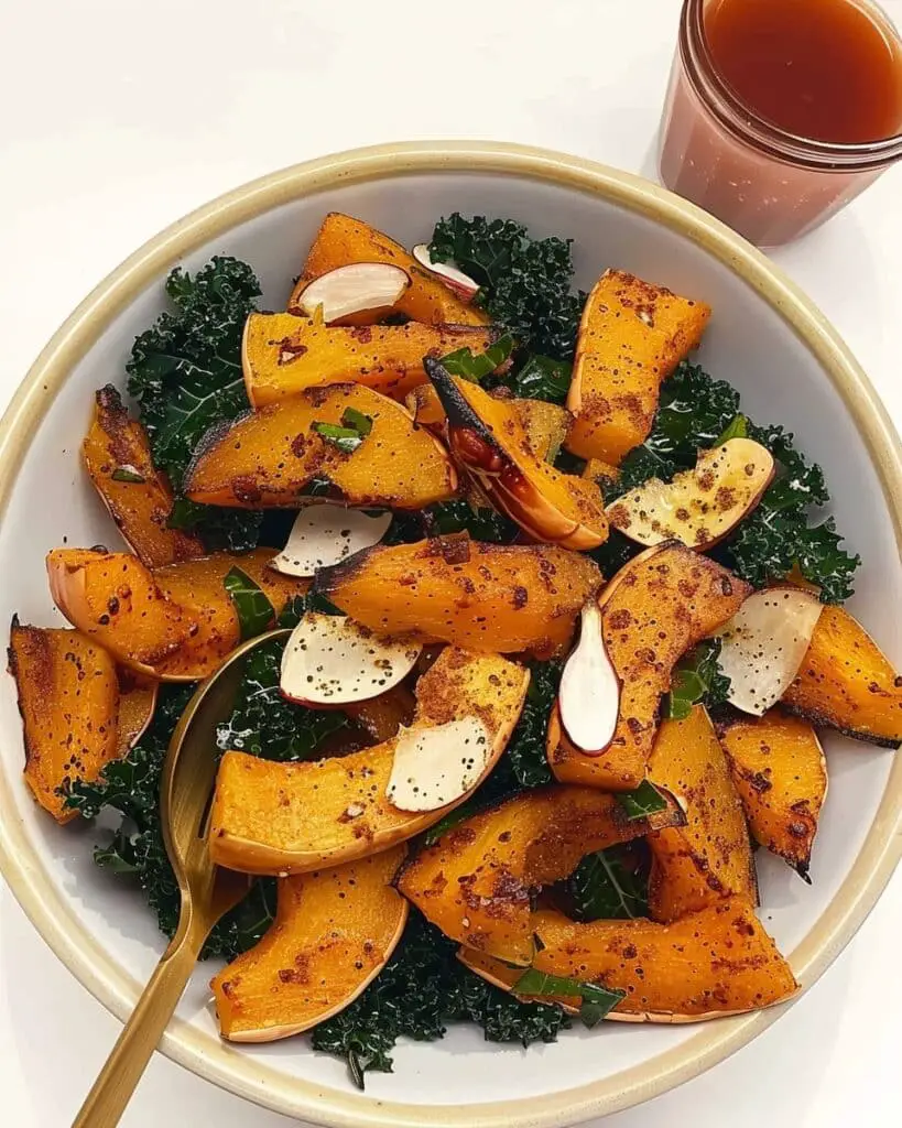 Maple-Roasted Squash & Kale Salad