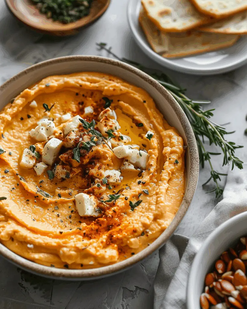 Pumpkin Whipped Feta Dip