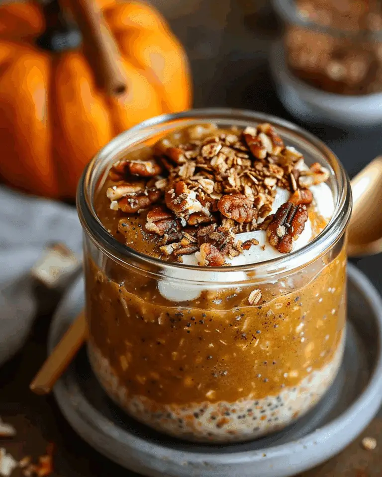 Easy Pumpkin Spice Overnight Oats