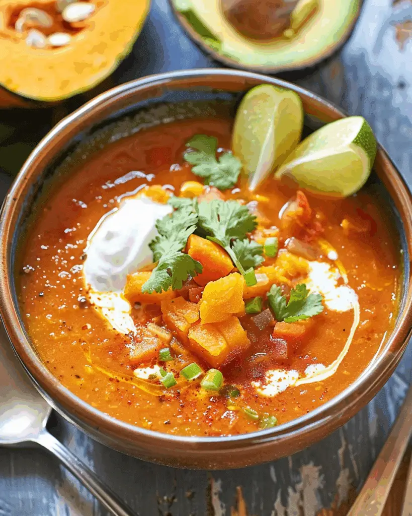Pumpkin Tortilla Soup