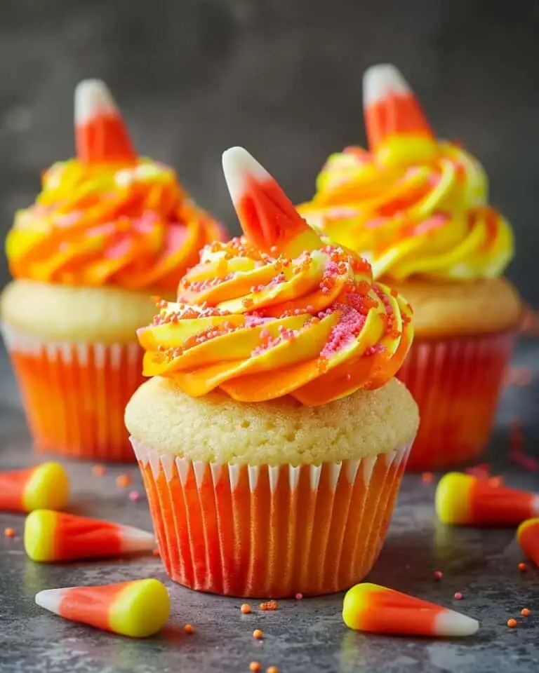Candy Corn Cupcakes