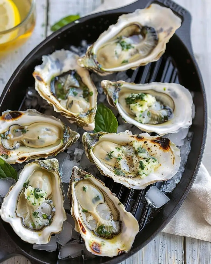Grilled Oysters with Garlic Butter