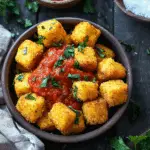 Crispy Fried Polenta with Marinara Sauce