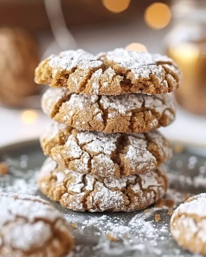 Maple Brown Sugar Crinkle Cookies