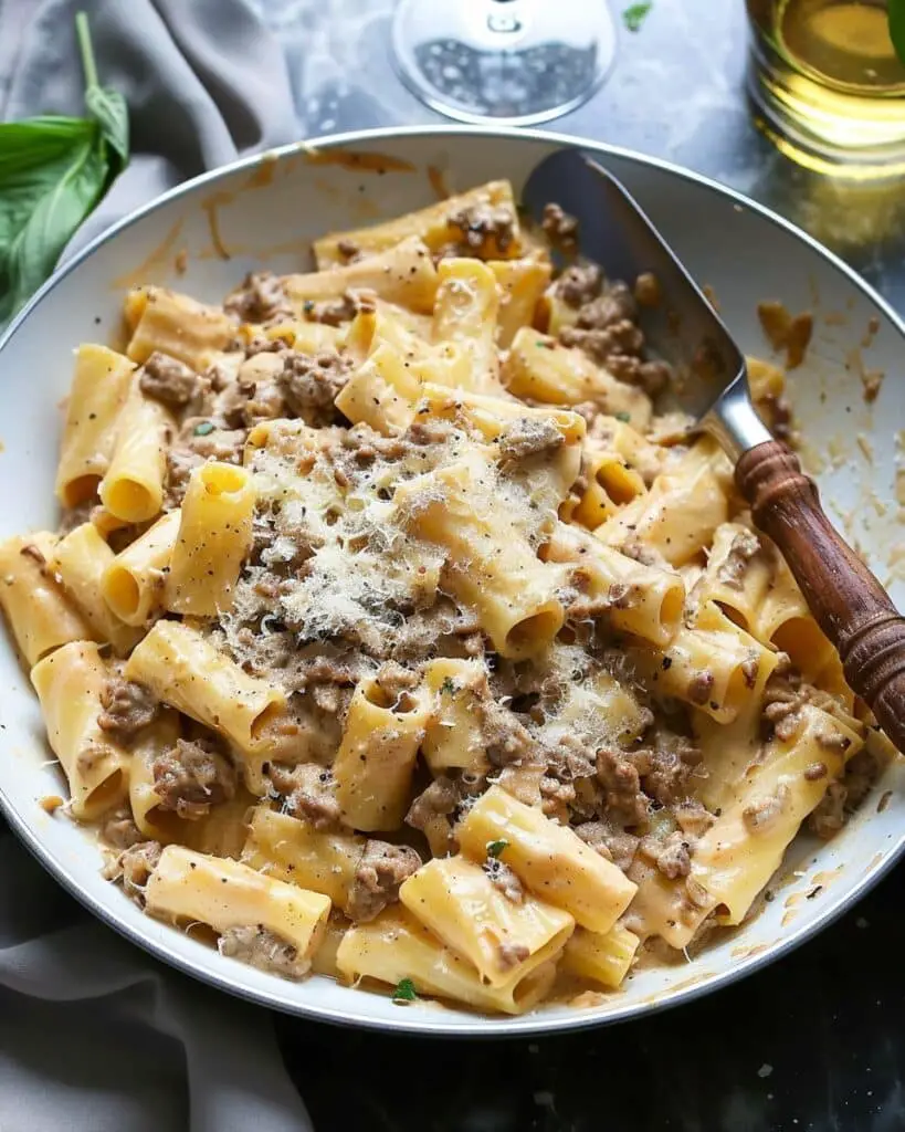One-Pot Creamy Beef Pasta