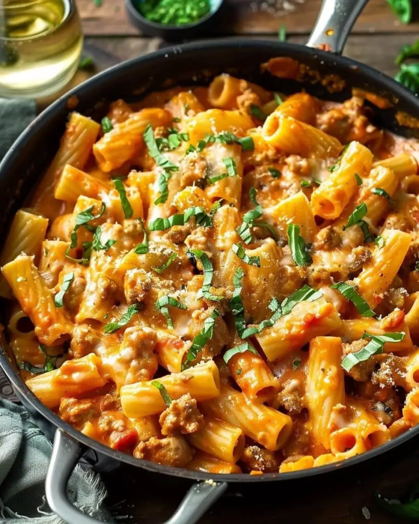 Creamy Italian Sausage Rigatoni