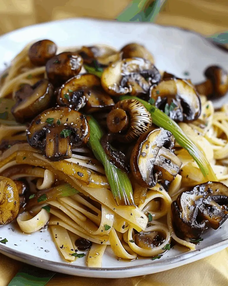 Fettuccine with Caramelized Leeks and Oyster Mushrooms