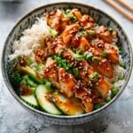 Delicious Sticky Chicken Rice Bowls