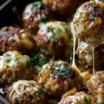 Cheesy French Onion Meatballs