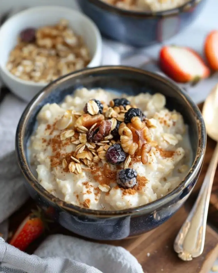 Old Fashioned Oatmeal Pudding