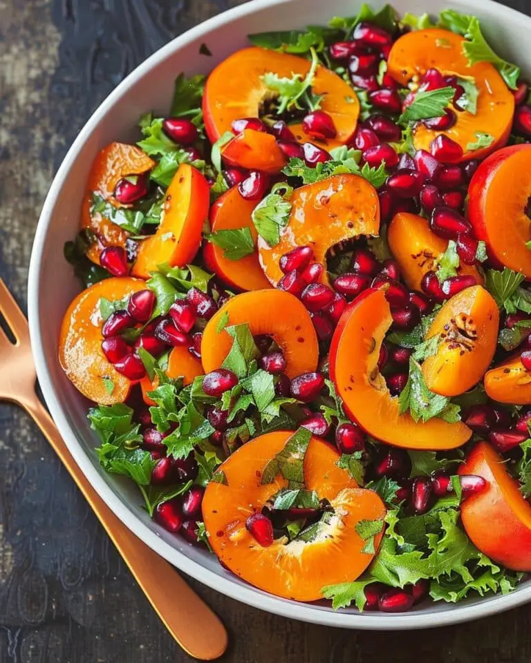 Persimmon Pomegranate Salad