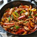 Queso Chicken Fajita Skillet