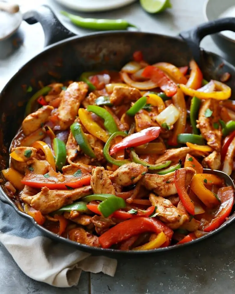 Queso Chicken Fajita Skillet