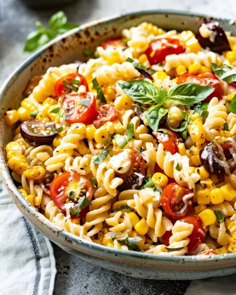 Roasted Corn and Tomato Pasta Salad