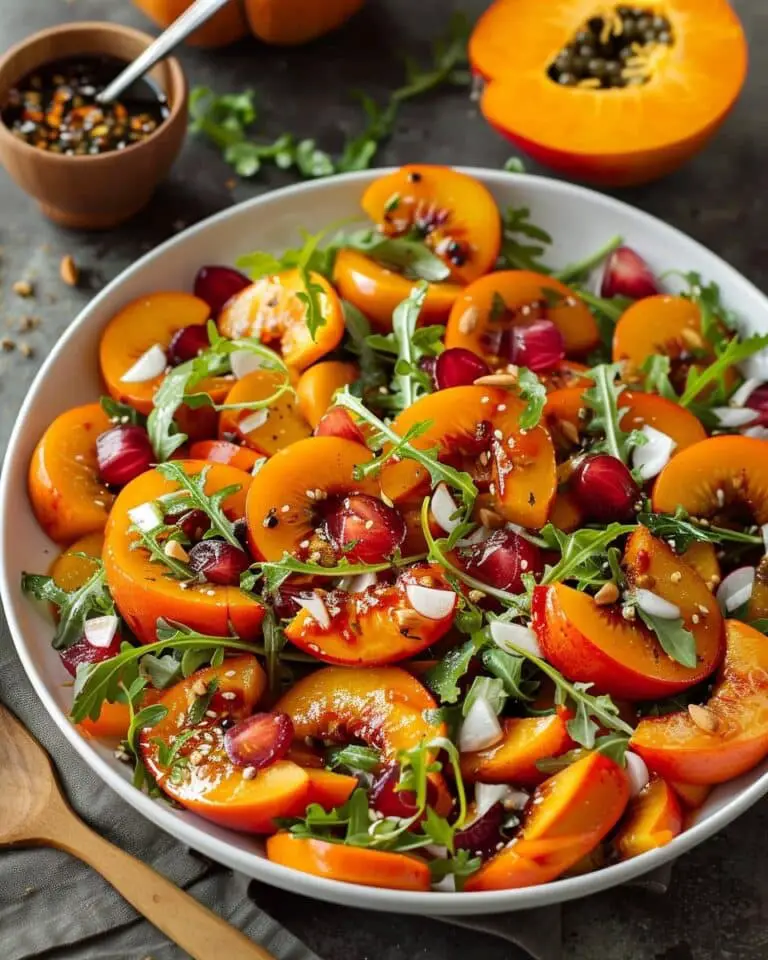 Persimmon Salad with Maple Vinaigrette