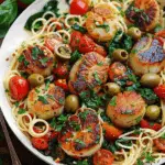 Scallop Pasta with Cherry Tomatoes