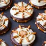 Chocolate Pretzel Spider Web