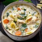 White Lasagna Soup with Chicken