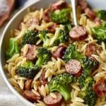 Chicken Sausage and Broccoli Orzo