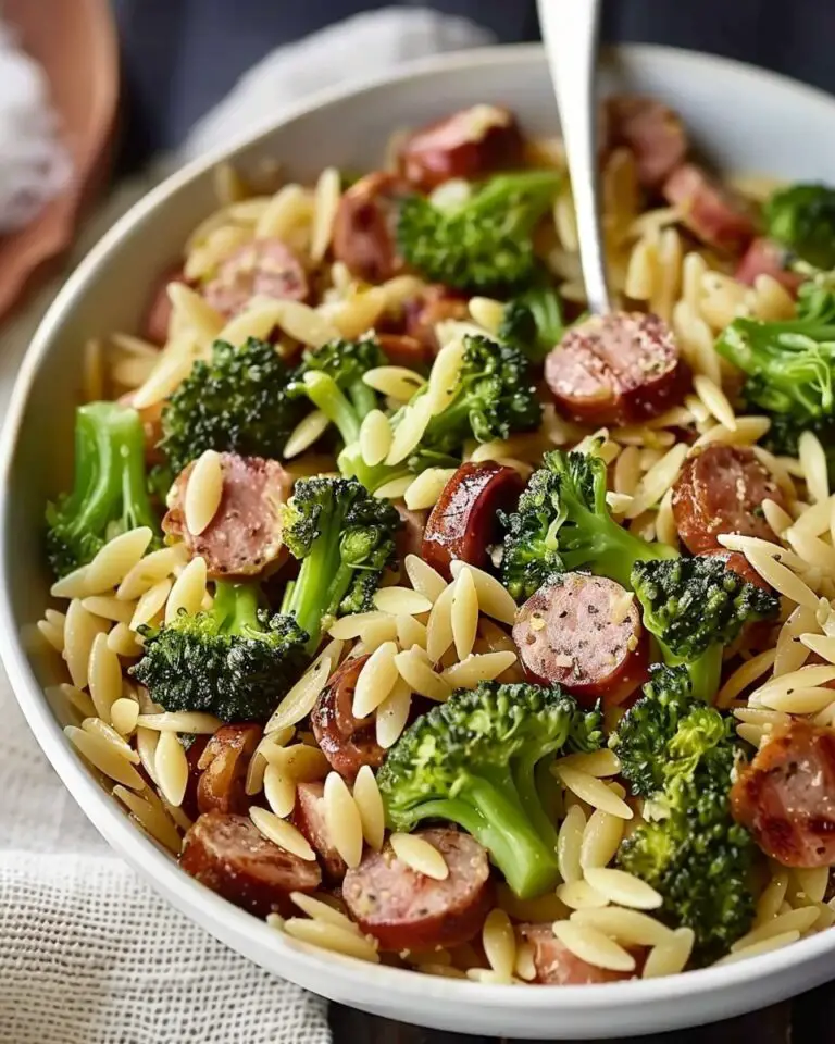 Chicken Sausage and Broccoli Orzo