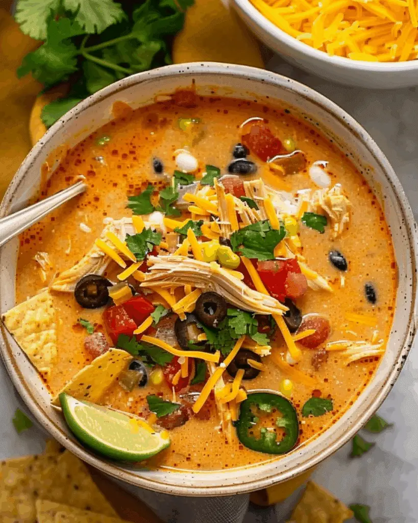 Creamy Chicken Enchilada Soup