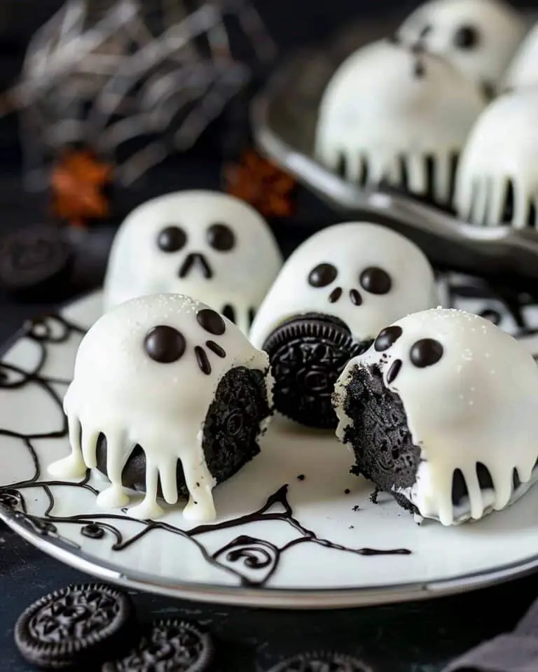 Spooky Ghost-Shaped Oreo Truffles