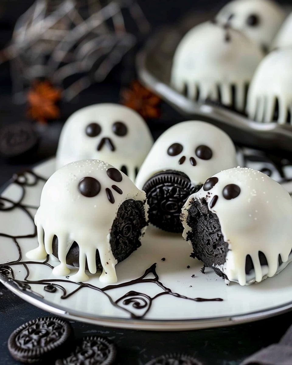 Spooky Ghost-Shaped Oreo Truffles