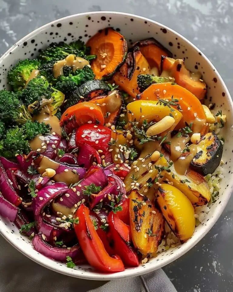Amazing Roasted Veggie Rainbow Bowl