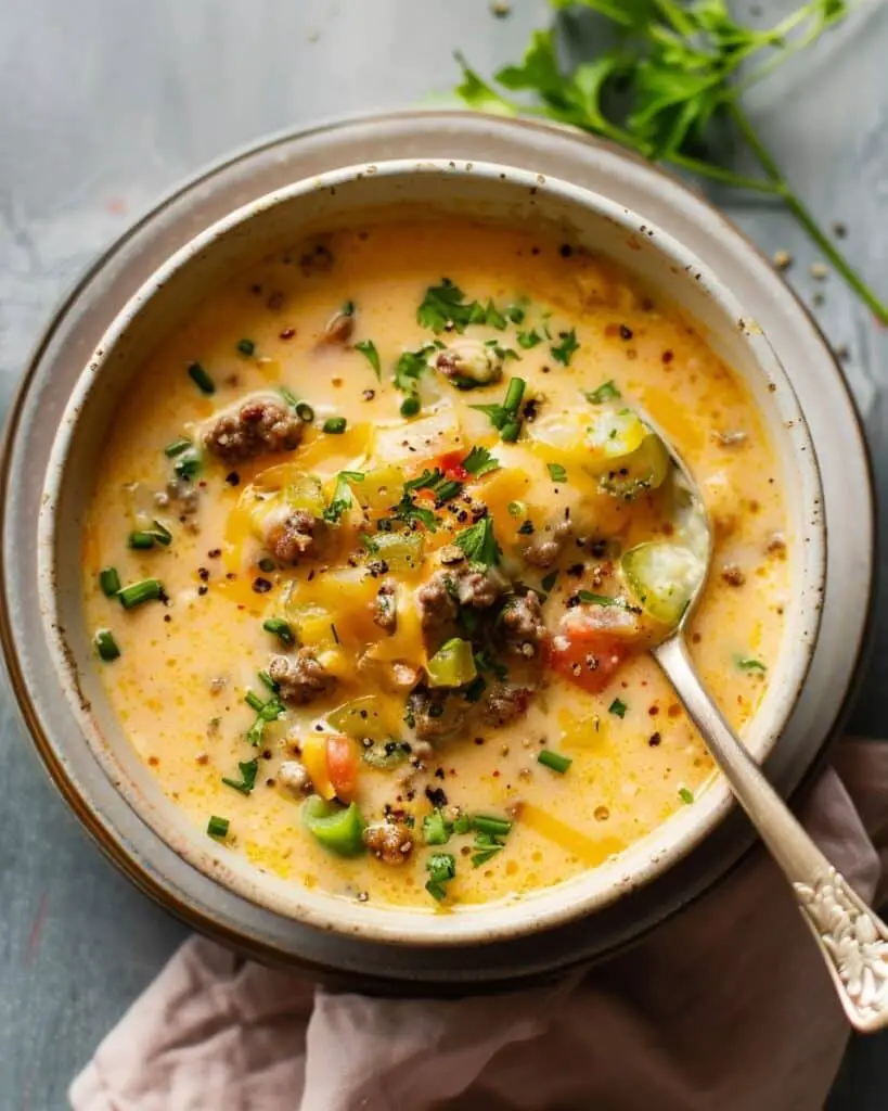 Cheeseburger Soup
