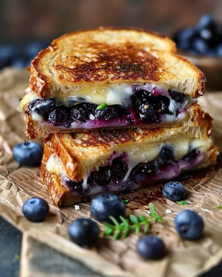 Gourmet Blueberry Grilled Cheese