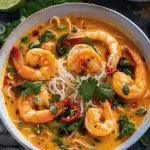 Thai Shrimp Coconut Curry Noodle Soup