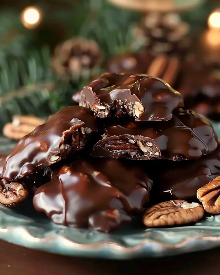 Easy Christmas Pecan Turtles