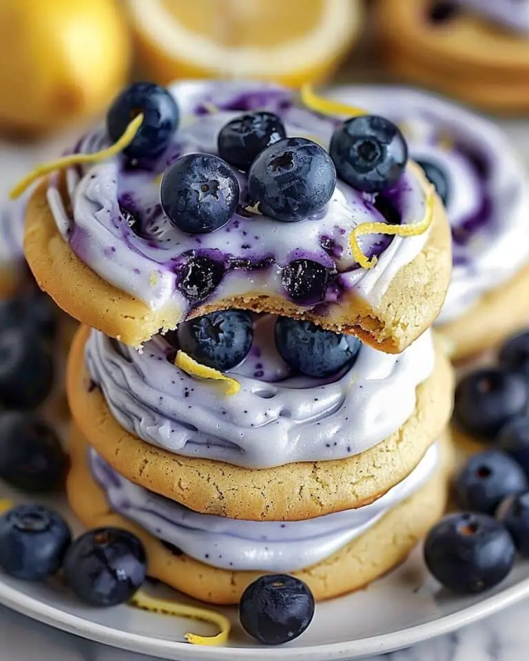Blueberry Lemon-Frost Cookies