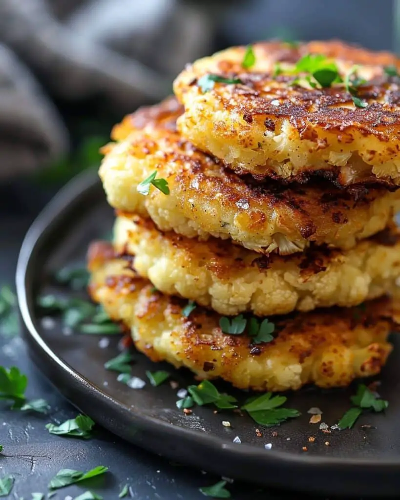 Gluten-Free Cheesy Cauliflower Patties