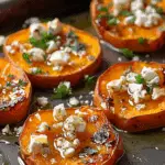 Roasted Sweet Potato Rounds with Honey & Feta